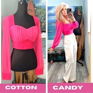 Cottoncandy, Fuscia Fantasm,💞,Zip-Up Back,Fun,Funky & Fab! Excellent Condition